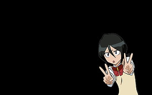 Peace!, bleach, peace, rukia HD wallpaper
