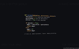 Una programación motivacional en Python []. Déjame. , codificación de Python fondo de pantalla