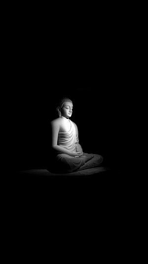 Black Buddha, Dark Buddha HD phone wallpaper