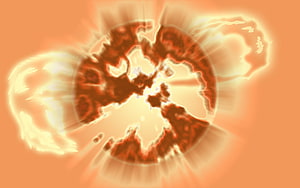 Sole che esplode, arancione, che esplode, sole Sfondo HD