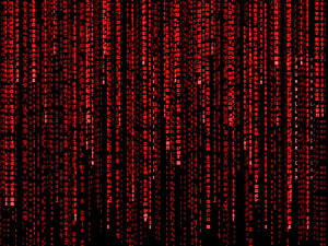 de código binario, binario rojo fondo de pantalla