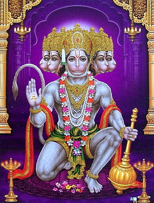 Panchmukhi Hanuman. Lord hanuman , Hanuman, Panchamukha Hanuman HD phone wallpaper