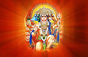 Panchmukhi Hanuman HD wallpaper