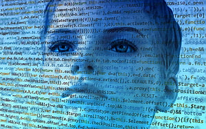 robot, code, computer code, programming, Artificial Intelligence HD wallpaper