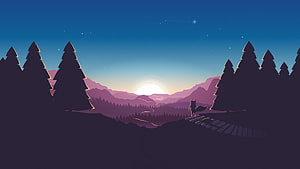 Nature Minimalist Style HD wallpaper