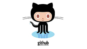 Github, Code, Logo, Open source, Versioning HD wallpaper