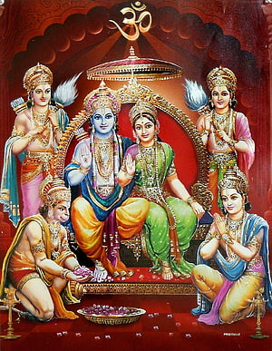 Rama Darbara. Ram Darbar Ki - Bhagwan Ki, Ram Ji Tapeta na telefon HD