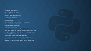 Zen de Python, codificación de Python fondo de pantalla